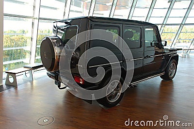 Mercedes Benz G 55 AMG Kompressor in Mercedes dealership Editorial Stock Photo