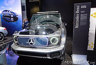 IAA Mobility 2021 - Mercedes-Benz EQG concept Editorial Stock Photo