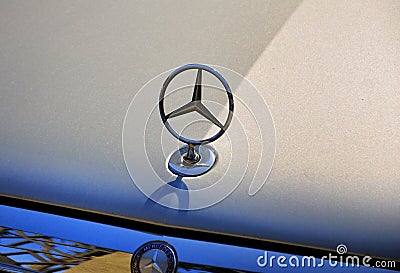 Mercedes benz logo Editorial Stock Photo