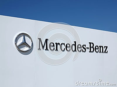 Mercedes Benz Logo Editorial Stock Photo
