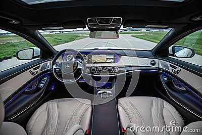 2015 Mercedes-Benz S63 AMG Editorial Stock Photo