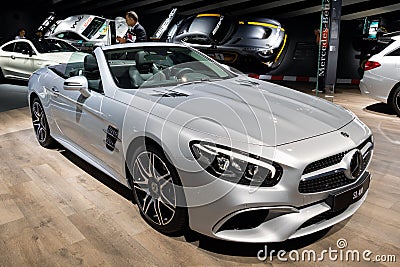 2018 Mercedes-Benz SL400 luxurious cruiser car Editorial Stock Photo