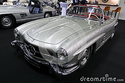 1957 Mercedes Benz 300 SL Roadster W198 vintage car Editorial Stock Photo