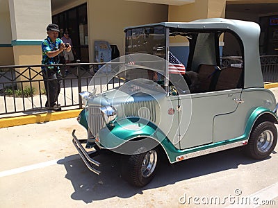 Mercedes golf cart Editorial Stock Photo