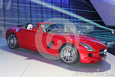 Mercedes sports car Editorial Stock Photo