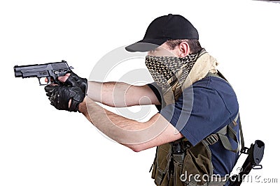 Mercenary - private security contractor Stock Photo