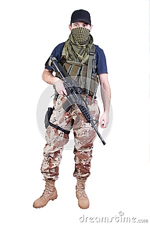 Mercenary - soldier of fortune Stock Photo