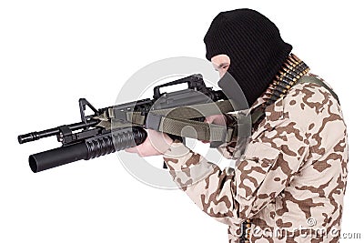 Mercenary - soldier of fortune Stock Photo