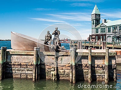 Merchant Mariners Memorial Stock Photo