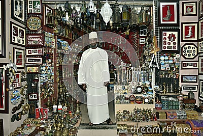 Merchant in Muscat, Oman Editorial Stock Photo