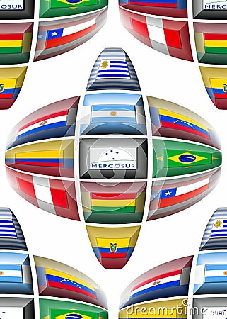 Mercosur Countries Editorial Stock Photo