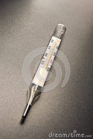 The mercury thermometer Stock Photo