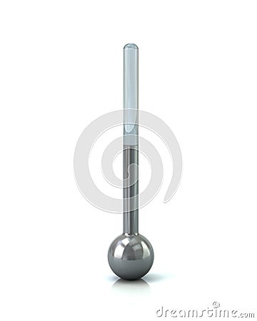 Mercury thermometer icon Cartoon Illustration