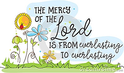 Mercy of the Lord Vector Illustration