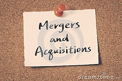 Mergers and Acquisitions Stock Photo