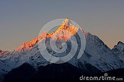 Meri snow mountain Stock Photo