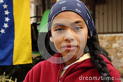 Venezuelan Girl Editorial Stock Photo