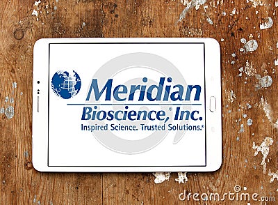 Meridian Bioscience company logo Editorial Stock Photo