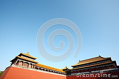 Meridian Gate of the forbidden city Stock Photo