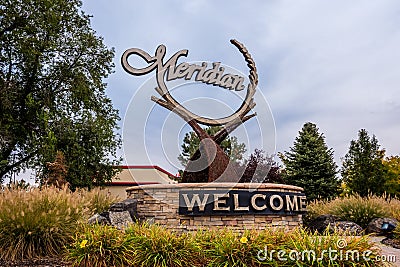 Meridian Idaho Landmark Editorial Stock Photo