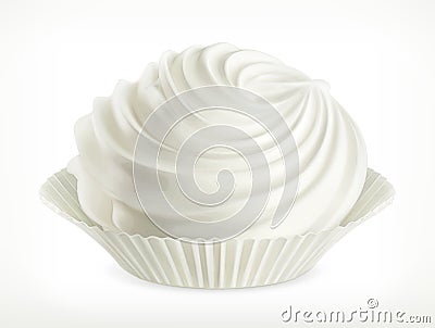 Meringue vector icon Vector Illustration