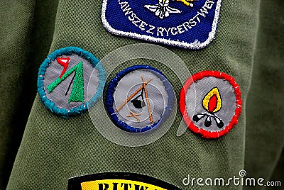 Merit badge Editorial Stock Photo