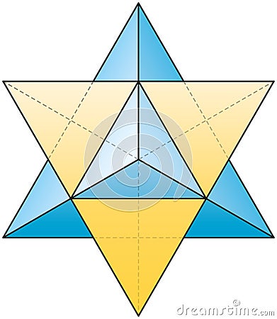 Merkabah - Star Tetrahedron Vector Illustration