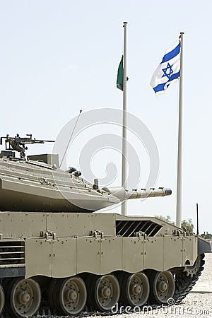 Merkava Mk 3 Baz Main Battle Tank Stock Photo