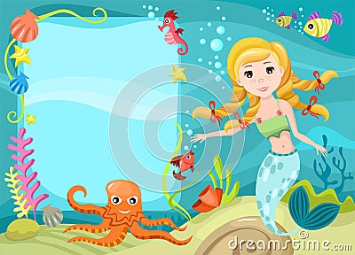 Mermaid Vector Illustration