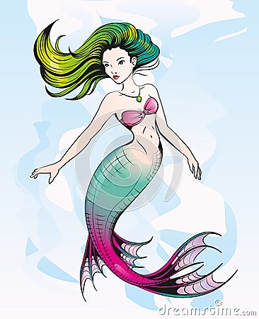 Mermaid Vector Illustration