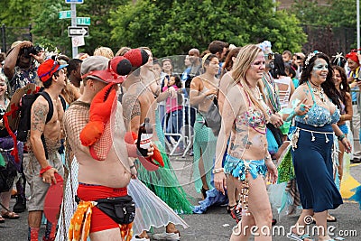 The 2015 Mermaid Parade Part 6 68 Editorial Stock Photo