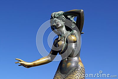 Mermaid Statue Editorial Stock Photo