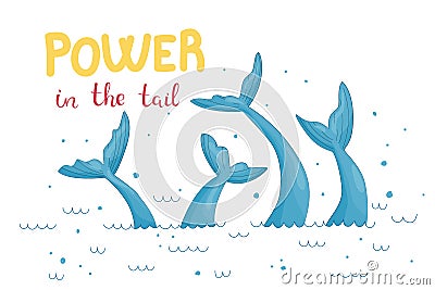 Mermaid tail graphic illustration Cartoon Illustration