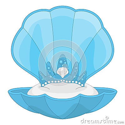 Mermaid Tiara Vector Illustration