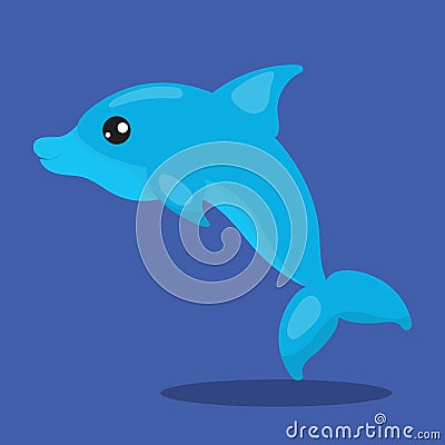 MERMAID VIBES DOLPHIN 13 Vector Illustration