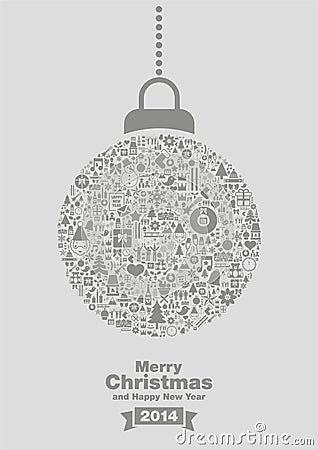 Merry Christmas 2014 background Vector Illustration