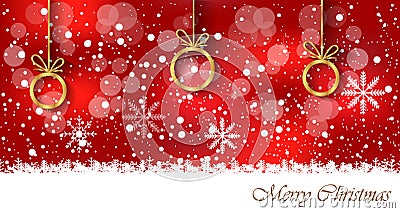 Merry Christmas background. Vector Illustration