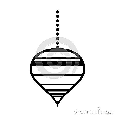 Merry christmas ball hanging Vector Illustration