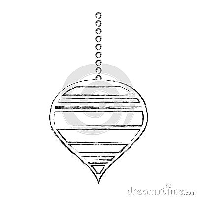 Merry christmas ball hanging Vector Illustration