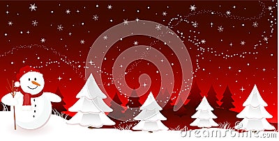 Merry christmas banner Vector Illustration