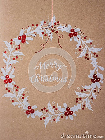 Merry Christmas Card Stock Photo