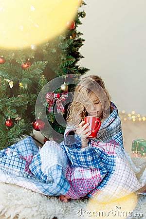 Merry Christmas and happy holidays!Christmas morning Stock Photo