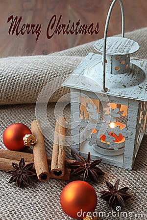 Merry Christmas - Christmas decoration Stock Photo