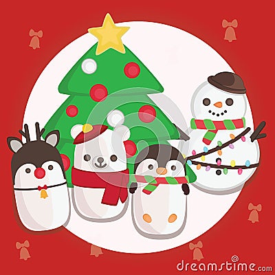 Merry Christmas Decoration Vector Illustration