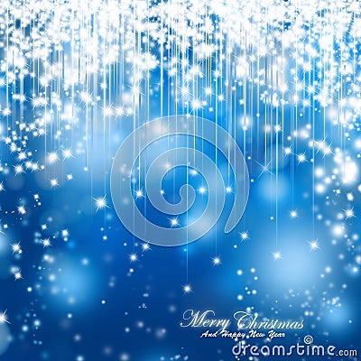 Merry Christmas Festive Sparkle Background Stock Photo