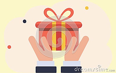 Merry Christmas Gift delightful vector, Jolly Holiday Surprises Christmas Gift Vector Illustration Vector Illustration