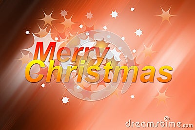 Merry Christmas - Greeting card Stock Photo