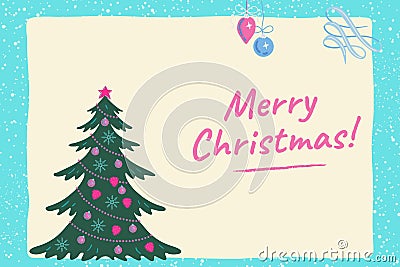 Merry christmas gretting card Stock Photo