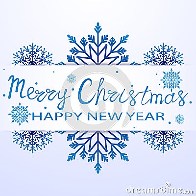 Merry christmas and happy new year background Cartoon Illustration