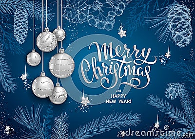 Merry Christmas decoration 2019 Vector Illustration